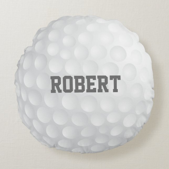 Cojín Redondo Pilar de pelota de golf personalizado