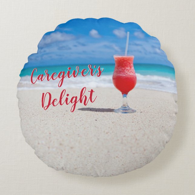 Cojín Redondo Pilar de redondeo delgado del cuidador (Anverso)