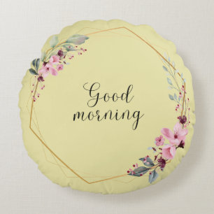 Cojín Redondo Pilar decorativo Pale Goldenrod