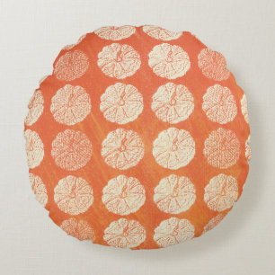 Cojín Redondo Pilar del patrón de calabaza