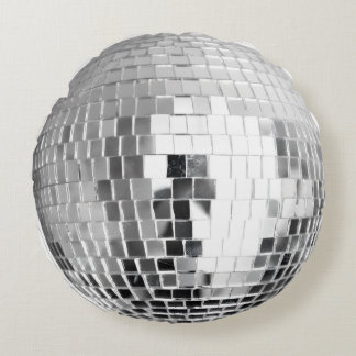 Cojín Redondo Pilar Disco Ball - Cushiro redondo plateado brilla
