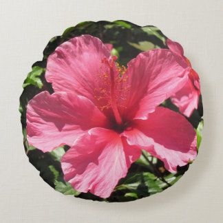 Cojín Redondo Pilar - Hibiscus Blossom rosa
