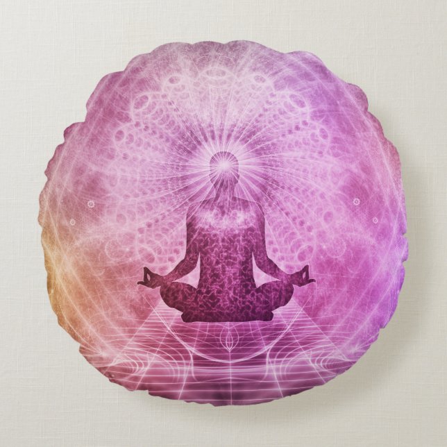 Cojín Redondo Pilar Mandala (Anverso)