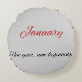 Cojín Redondo Pilar redondeado de enero