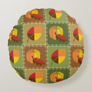 Cojín Redondo Pilar redondeado de la pila de otoño