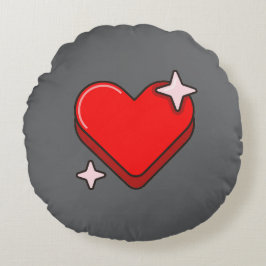 Cojín Redondo Pilar redondeado gris