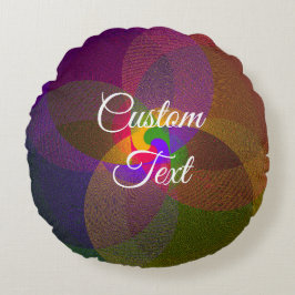 Cojín Redondo Pilar redondeo geométrico de mezcla de cítricos