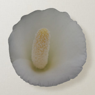 Cojín Redondo Pilar redondo de flor de Magnolia