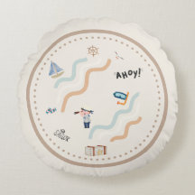 Pilar redondo de guardería de sueño de marinero