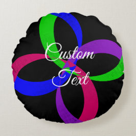 Cojín Redondo Pilar redondo de intercambio de círculo geométrico