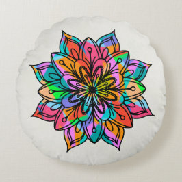 Cojín Redondo Pilar redondo de la libélula eléctrica