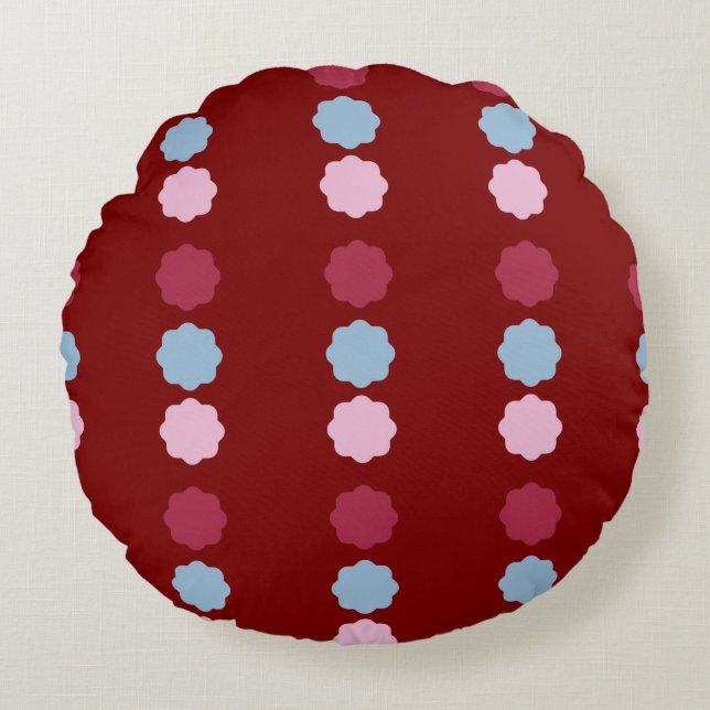 Cojín Redondo Pilar redondo de la línea circular (Anverso)