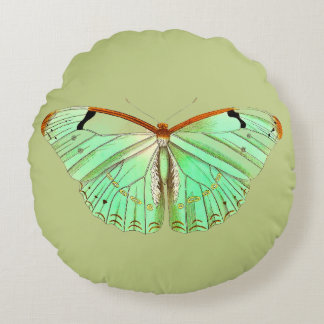 Cojín Redondo Pilar redondo de papilón de mariposa