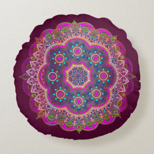 Cojín Redondo Pilar redondo de Plum Mandala