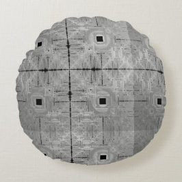 Cojín Redondo Pilar redondo de serenade plateada