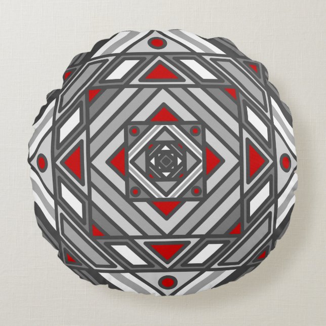 Cojín Redondo Pilar redondo de visión de túnel (Anverso)