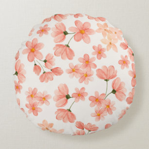 Cojín Redondo Pilar redondo floral Pastel Peach