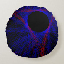 Pilar redondo geométrico de triángulo acentuado