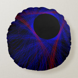 Cojín Redondo Pilar redondo geométrico de triángulo acentuado