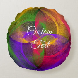 Cojín Redondo Pilar redondo geométrico del círculo brillante vib