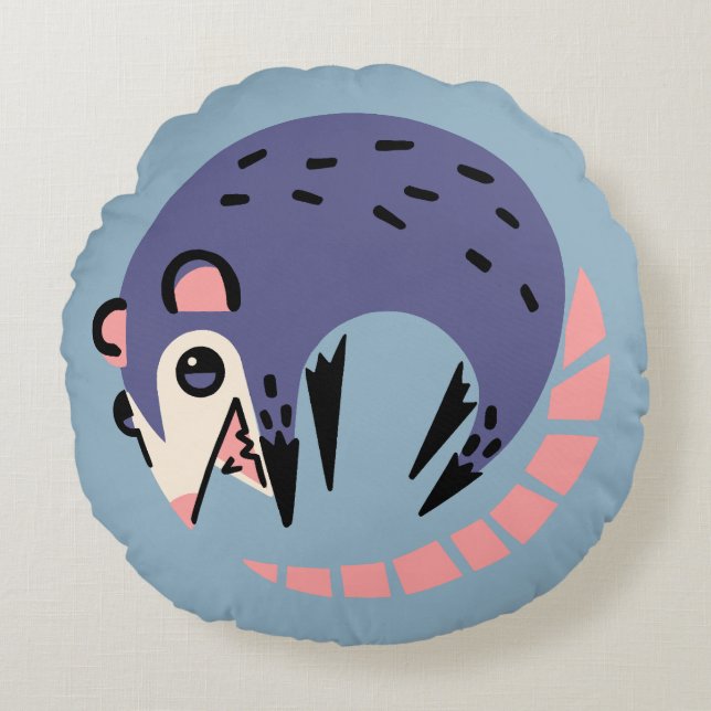 Cojín Redondo Pilar redondo opossum (Anverso)