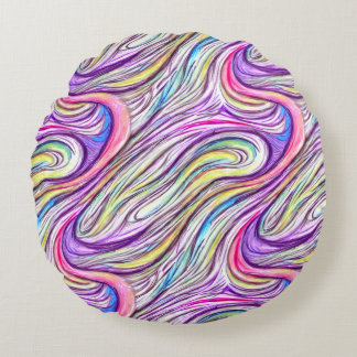Cojín Redondo Pilar redondo Pastel Swirlscape