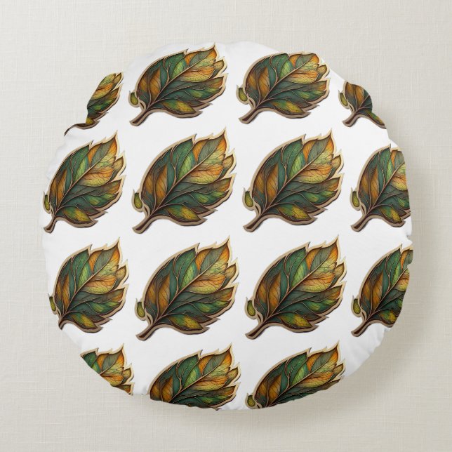 Cojín Redondo Pilar redondo personalizado |Decoración Personaliz (Anverso)