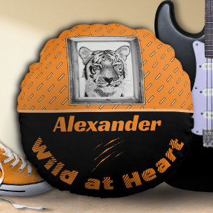 Cojín Redondo Pilar Tigre personalizado