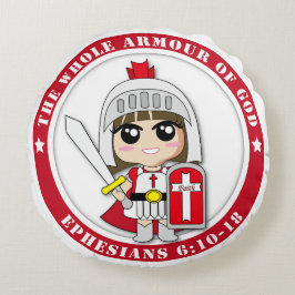 Cojín Redondo Pilares redondos de la princesa pequeña Ai Ai