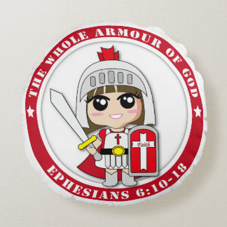 Cojín Redondo Pilares redondos de la princesa pequeña Ai Ai