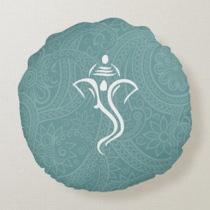 Cojín Redondo Pilares redondos del Personalizado Ganesha