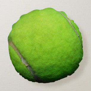 Cojín Redondo Pileta amarilla de la pelota de tenis