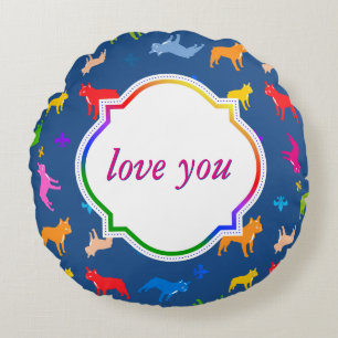 Cojín Redondo Pillow Bulldog francés