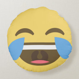 Cojín Redondo Pillow de Emoji de risas