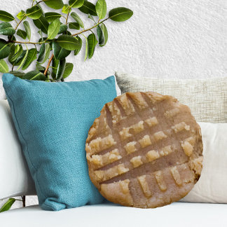 Cojín Redondo Pillow de galleta de mantequilla de cacahuete