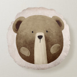 Cojín Redondo Pillow de guardería de oseos de peluche