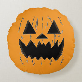 Cojín Redondo Pillow de Halloween Jack-O’-Lantern
