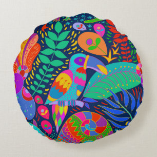 Cojín Redondo Pillow de la jungla tropical australiana australia