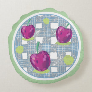 Cojín Redondo Pillow de la ronda del cerezo