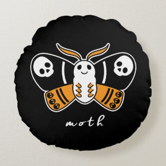 Cojín Redondo Pillow de Moth Round Halloween