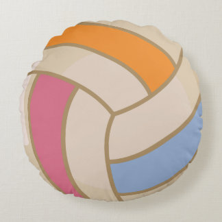 Cojín Redondo Pillow de voleibol colorido