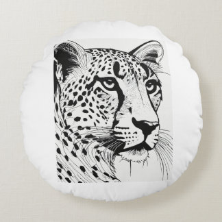 Cojín Redondo Pillow del tigre