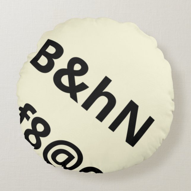 Cojín Redondo Pillow inusual (Anverso)