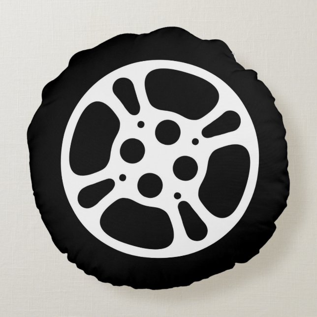 Cojín Redondo Pillow para el cine en casa - Film Reel (Reverso)