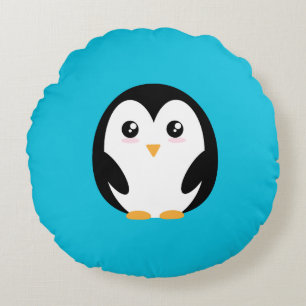 Cojín Redondo Pillow pingüino adorable