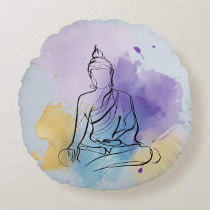 Cojín Redondo Pillow redonda de Buda   Zen pacífico