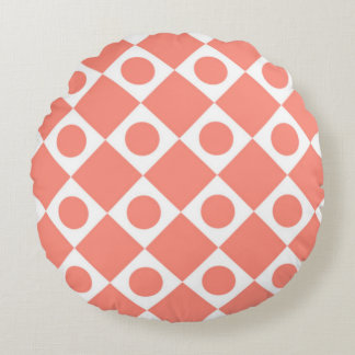 Cojín Redondo Pillow redonda de Cantaloupe Retro 60