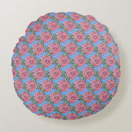 Cojín Redondo Pillow redonda Rosa de KiniArt
