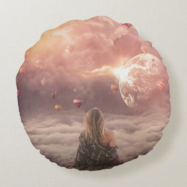 Cojín Redondo Pillow redondeada de sueño (Reverso)