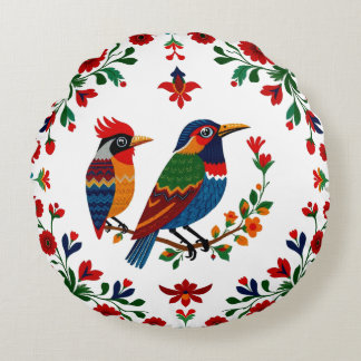 Cojín Redondo Pillow Vibrant Symmetrical Nature Design